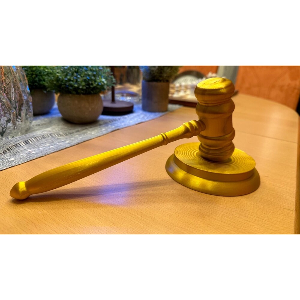 Judge Gavel Prop, With Sound Block, Auction Gavel, Meeting Gavel, Lawyer Gift, C